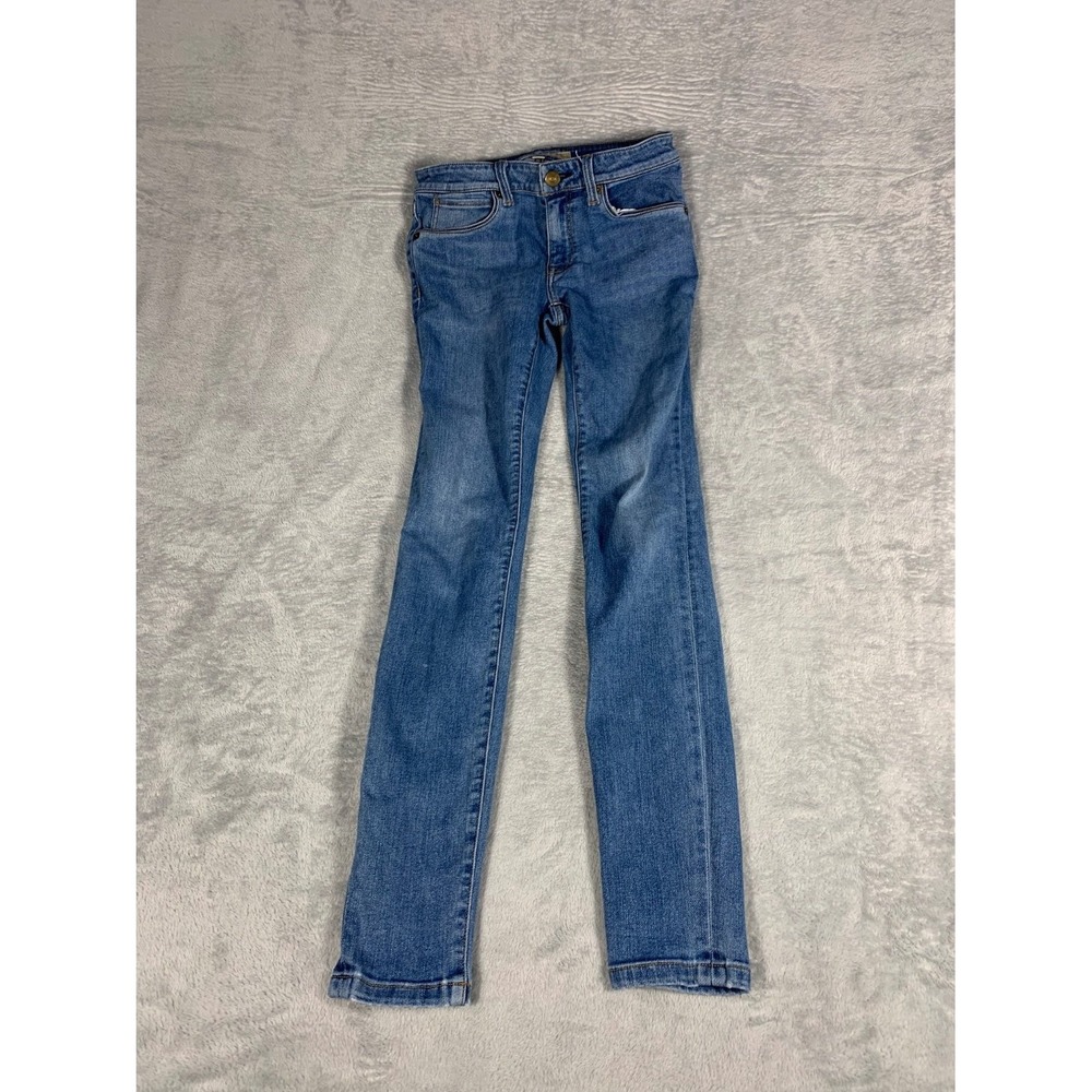 Burberry Brit Skinny Low Rise Jeans Womens Blue Stretch Denim Pants Sz W26